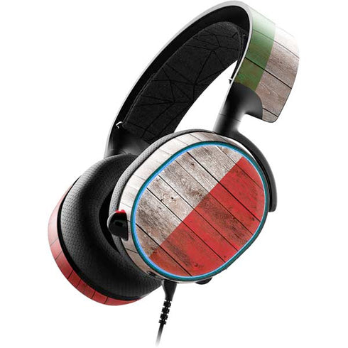 Italian Flag Dark Wood SteelSeries Arctis 3 Skin