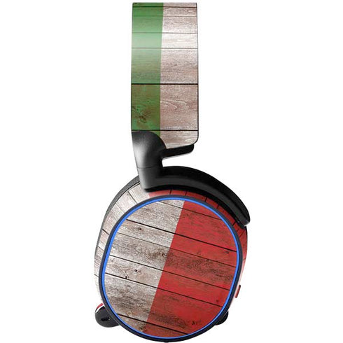 Italian Flag Dark Wood SteelSeries Arctis 3 Skin