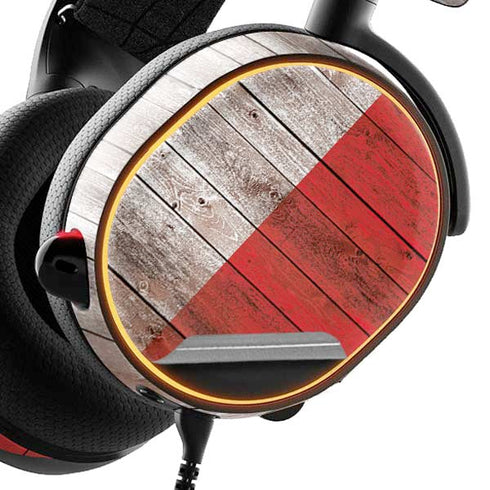 Italian Flag Dark Wood SteelSeries Arctis 3 Skin