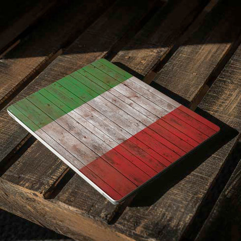 Italian Flag Dark Wood Surface Laptop 2 Skin