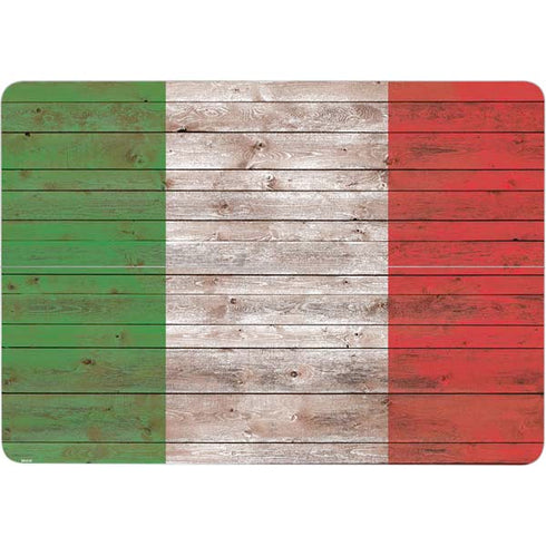 Italian Flag Dark Wood Surface Laptop Studio Skin