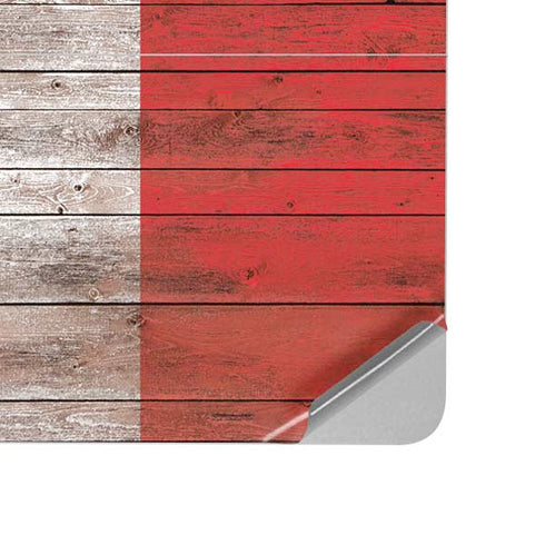 Italian Flag Dark Wood Surface Laptop Studio Skin