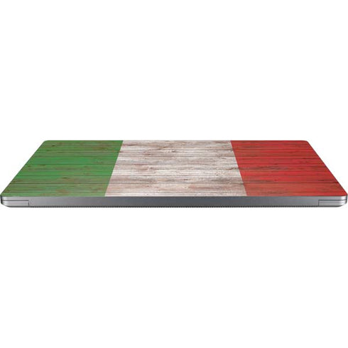 Italian Flag Dark Wood Universal Laptop 15in (12.2 x 8.8in) Skin