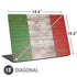 Italian Flag Dark Wood Universal Laptop 18in (14.6 x 10.6in) Skin