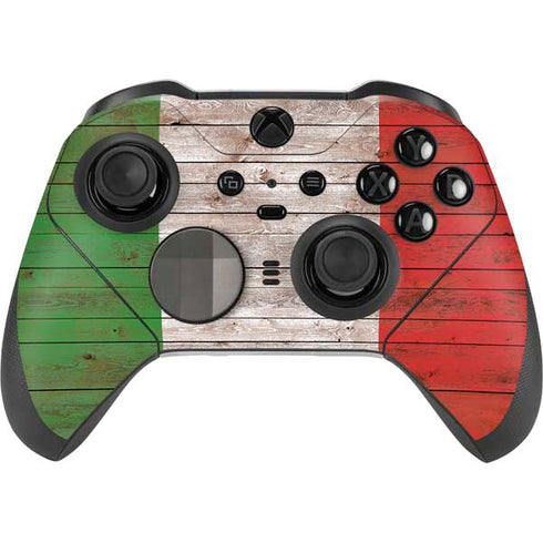 Italian Flag Dark Wood Xbox Elite Wireless Controller Series 2 Skin