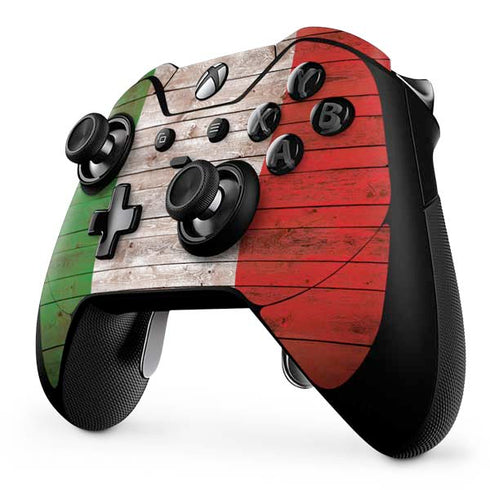 Italian Flag Dark Wood Xbox One Elite Controller Skin