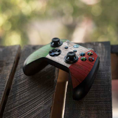 Italian Flag Dark Wood Xbox One S All-Digital Edition Bundle Skin