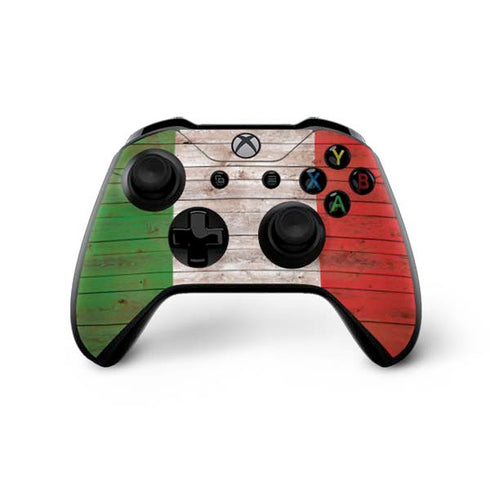 Italian Flag Dark Wood Xbox One X Bundle Skin
