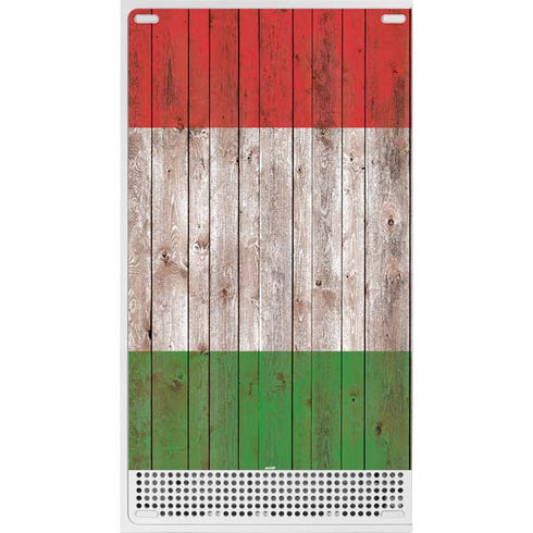 Italian Flag Dark Wood Xbox Series S Skins