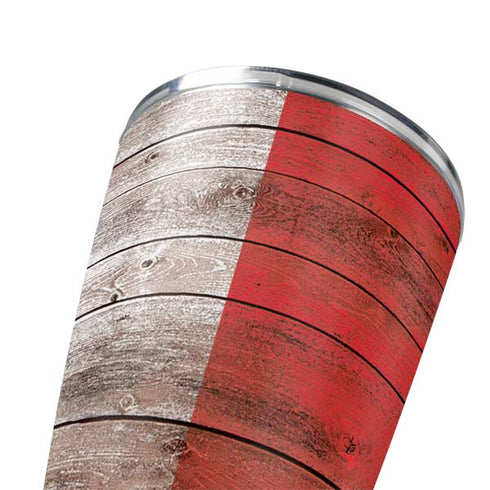 Italian Flag Dark Wood Yeti 20oz Tumbler Skin