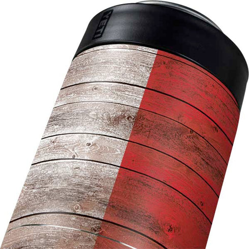 Italian Flag Dark Wood Yeti Colster Can Insulator Skin