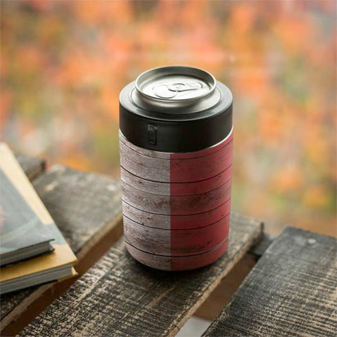 Italian Flag Dark Wood Yeti Colster Can Insulator Skin