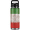 Italian Flag Dark Wood YETI Rambler 26oz Bottle Skin