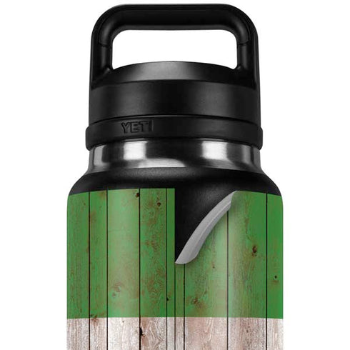Italian Flag Dark Wood YETI Rambler 36oz Bottle Skin