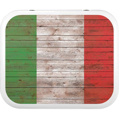 Italian Flag Dark Wood YETI Roadie 24 Hard Cooler Skin