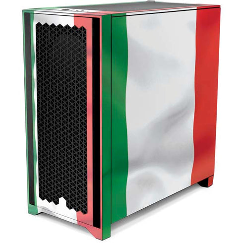 Italy Flag Corsair 4000D Tempered Glass Mid-Tower ATX Case Skin