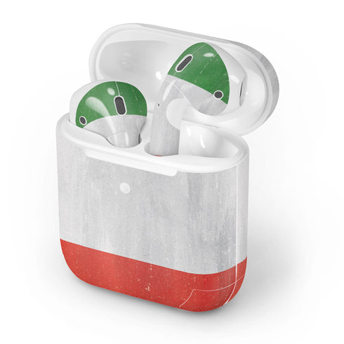 Italy Flag Distressed Apple AirPods 2 Skin