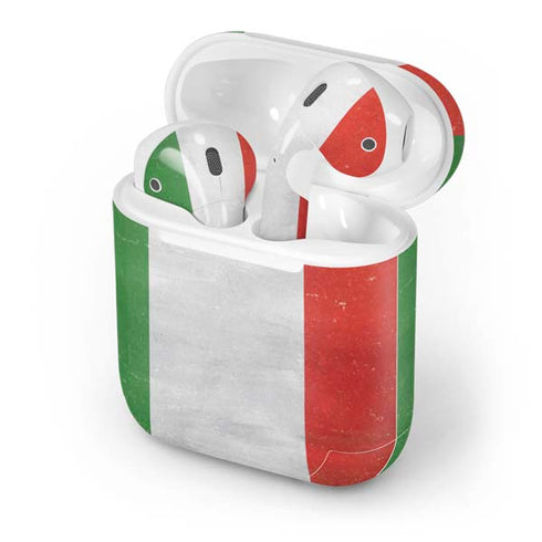 Italy Flag Distressed Apple AirPods Skin