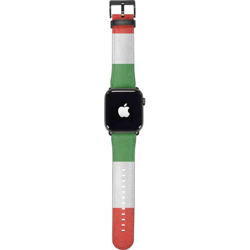 Italy Flag Distressed Apple Watch Band 42-44mm