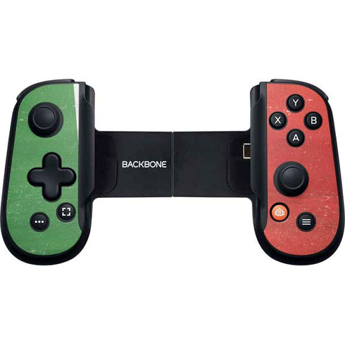 Italy Flag Distressed Backbone One for iPhone Game Controller Skin