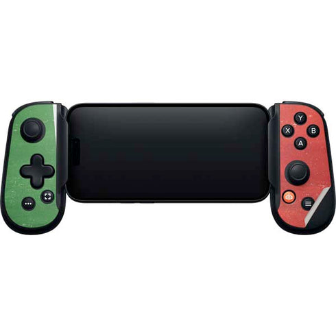 Italy Flag Distressed Backbone One for iPhone Game Controller Skin