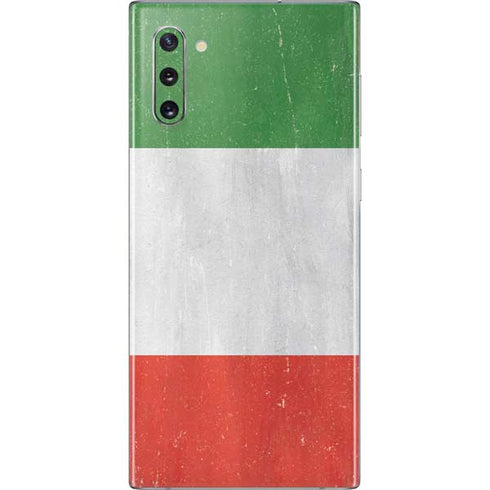 Italy Flag Distressed Galaxy Note 10 Skin