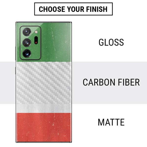 Italy Flag Distressed Galaxy Note20 Ultra 5G Skin