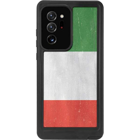 Italy Flag Distressed Galaxy Note20 Ultra 5G Waterproof Case