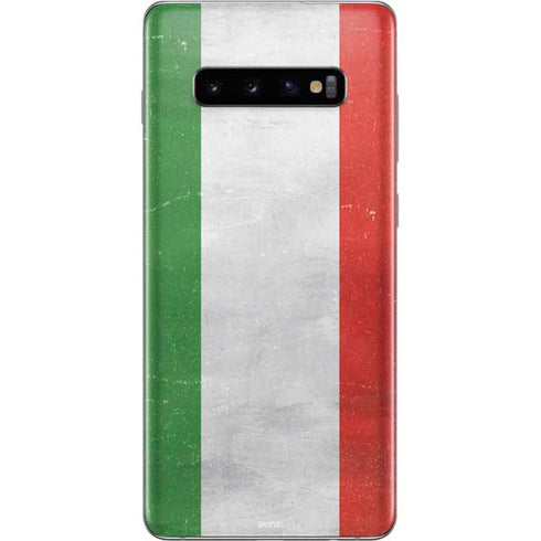Italy Flag Distressed Galaxy S10 Plus Skin