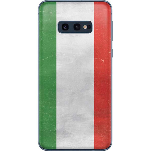 Italy Flag Distressed Galaxy S10e Skin