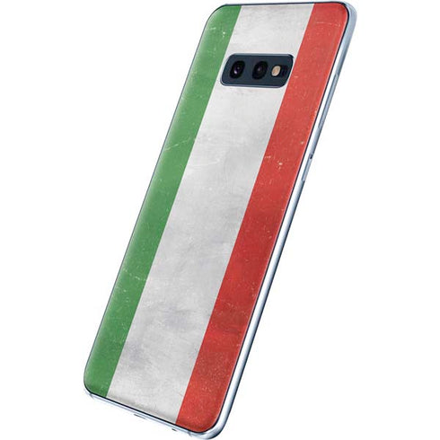Italy Flag Distressed Galaxy S10e Skin