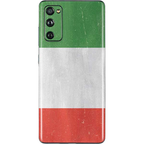 Italy Flag Distressed Galaxy S20 Fan Edition Skin