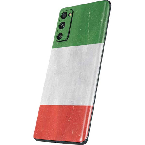Italy Flag Distressed Galaxy S20 Fan Edition Skin