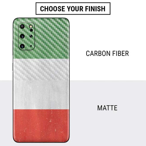 Italy Flag Distressed Galaxy S20 Plus Skin