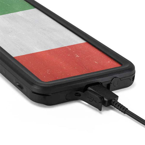 Italy Flag Distressed Galaxy S20 Plus Waterproof Case