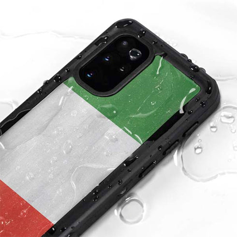 Italy Flag Distressed Galaxy S20 Plus Waterproof Case
