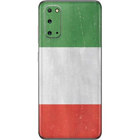Italy Flag Distressed Galaxy S20 Skin