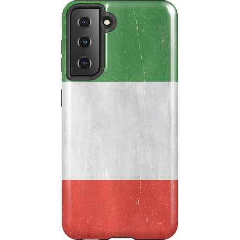 Italy Flag Distressed Galaxy S21 5G Pro Case