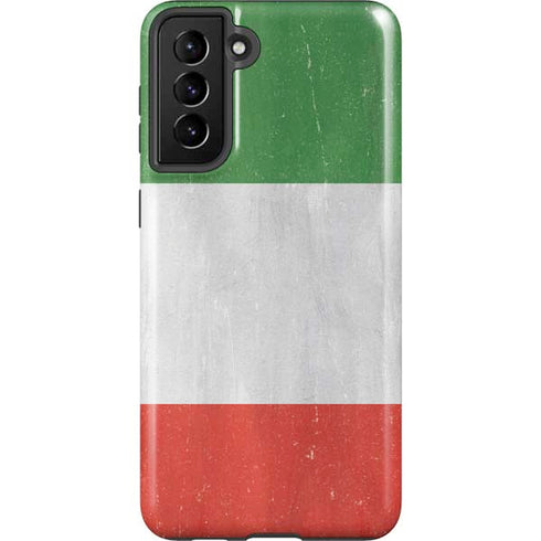 Italy Flag Distressed Galaxy S21 FE Pro Case