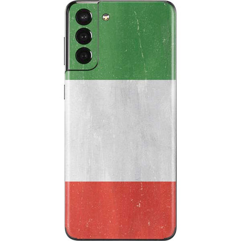 Italy Flag Distressed Galaxy S21 Plus 5G Skin