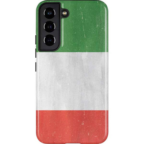 Italy Flag Distressed Galaxy S22 Pro Case