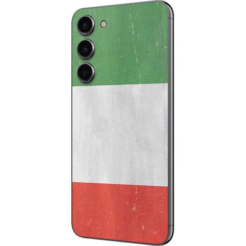 Italy Flag Distressed Galaxy S23 Plus Skin