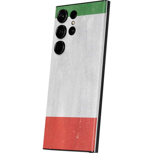 Italy Flag Distressed Galaxy S23 Ultra Skin