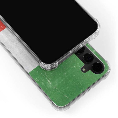 Italy Flag Distressed Galaxy S24 Plus Clear Case