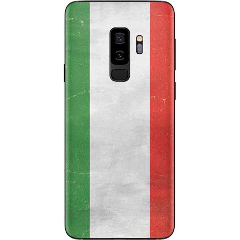 Italy Flag Distressed Galaxy S9 Plus Skin