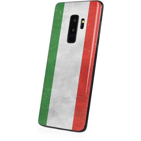 Italy Flag Distressed Galaxy S9 Plus Skin