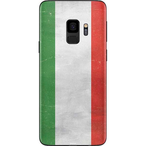 Italy Flag Distressed Galaxy S9 Skin