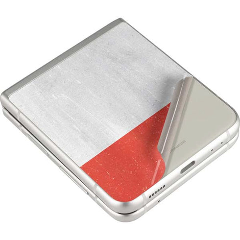 Italy Flag Distressed Galaxy Z Flip3 5G Skin