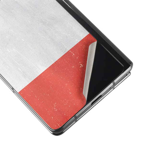 Italy Flag Distressed Galaxy Z Fold2 5G Skin