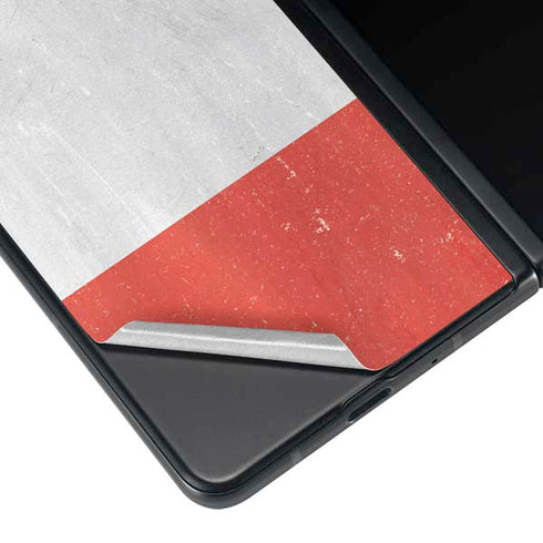Italy Flag Distressed Galaxy Z Fold3 5G Skin